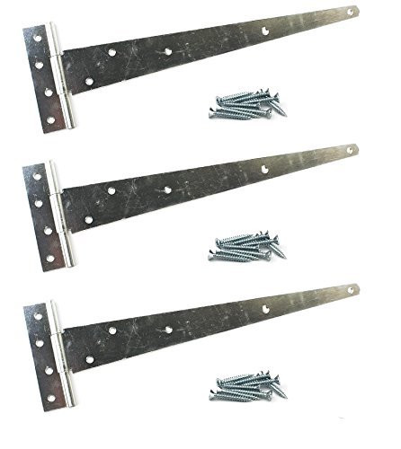 Galvanised tee hinges - hinges, 24"