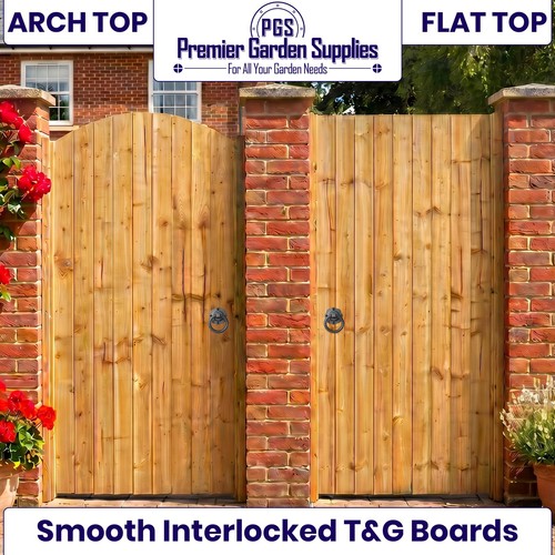 Wooden garden gate - garden, t&g