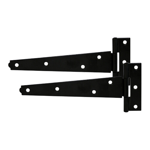 Black tee hinge pair - black,