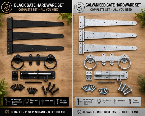 Tee hinges heavy duty set - tee,