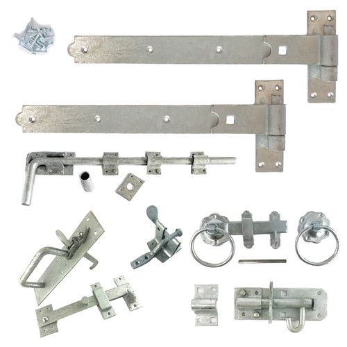 Hook and band cranked - and, hinge