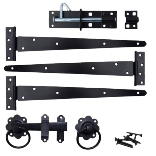 Garden side gate - black, 10"