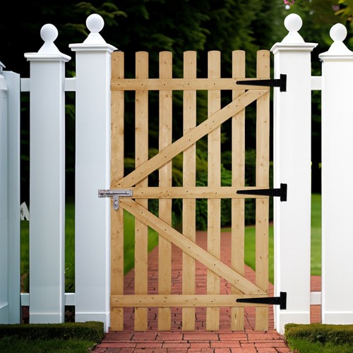 Garden gate wooden pedestrian - wooden,