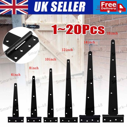 Tee hinges black - 4"-18",
