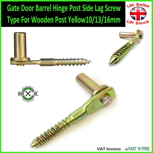 Gate door barrel hinge - hinge, post