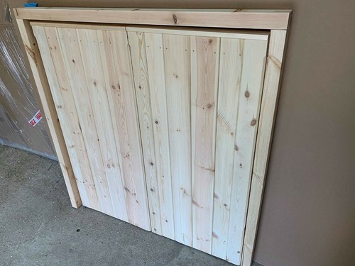 Side hinged hung timber wooden - side,